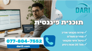 תוכנית פיננסית לעסק DARI חברת ייעוץ עסקי